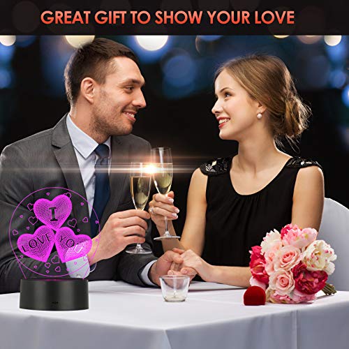 ASANMU Idee Regalo Donna Compleanno, 3D Lamp