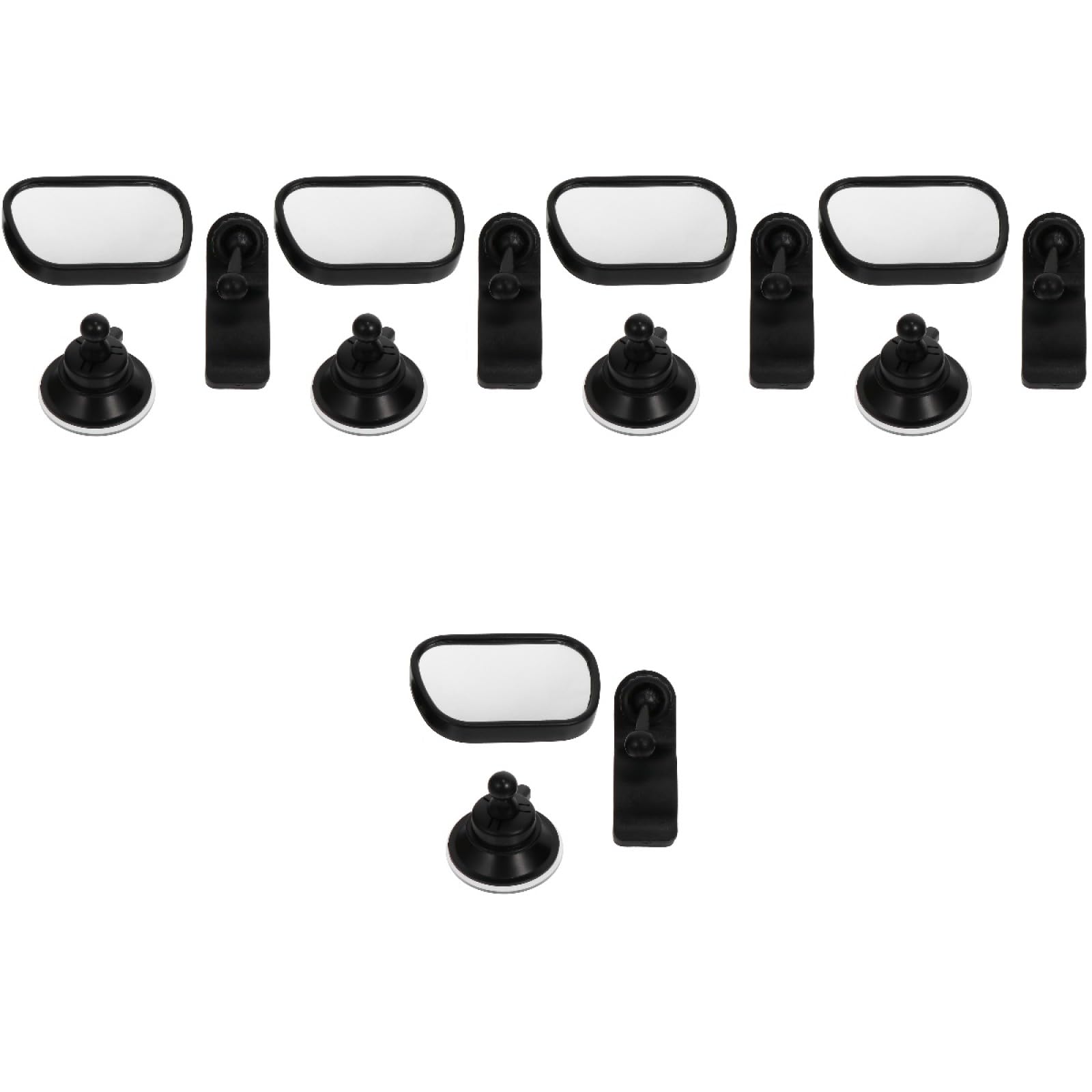 Yardwe 5 Ensembles Miroir Garçon Fille Incassable pour Voiture Compacte Miroir Arrière Garçon Fille Stable et Pratique Observation Sécurisée Nourrisson Siège Arrière
