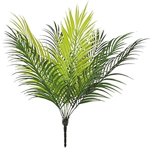 PulGos Silk Artificial Plant Areca Floor Plant Without Pot|50 Cm Tall,9 Branches in Light Green|Elegant Faux Plant for Interior,Home,and Office Decor|Stylish Ornamental Plant for Any Space
