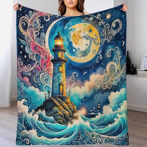 Couverture phare 3D en microfibre douce jeté de lit haut de gamme - 6