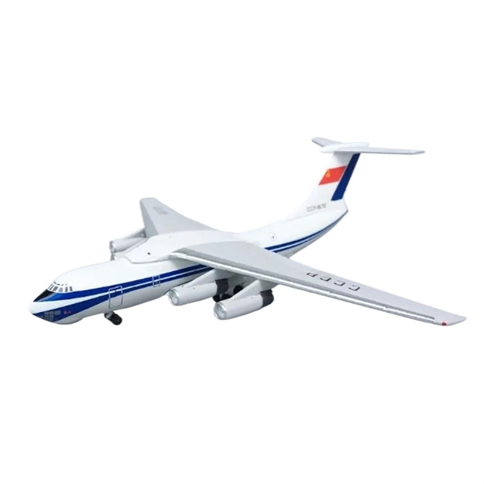 Modello di Aereo in Scala 1:400 per Il-76 CCCP-86712 Russian Airlines Aereo pressofuso Modello di visualizzazione finito Modello in Scala di Aereo