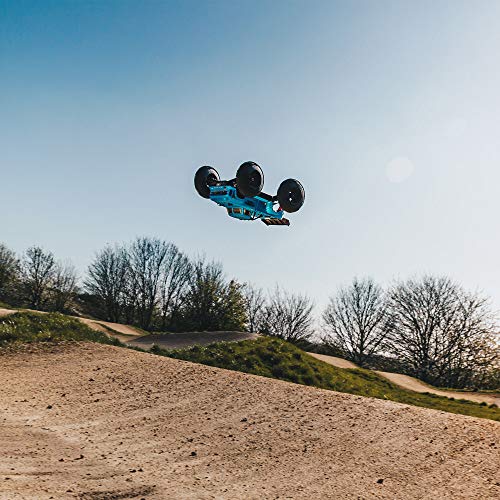 Image of ARRMA 1 /8 Notorious 6S V5 4WD BLX Stunt RC Truck with Spektrum Firma RTR (Transmitter and Receiver Included, Batteries and Charger Required), Blue, ARA8611V5T2