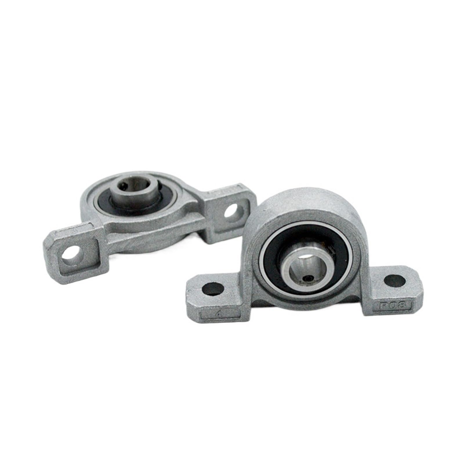 2 piezas de rodamientos de carcasa de aleación de zinc KP08 KP000 KP001 KP002 KP003 KP004 diámetro interior 8mm 10mm 12mm 15mm 17mm 20mm mini rodamiento(KP000 10mm)