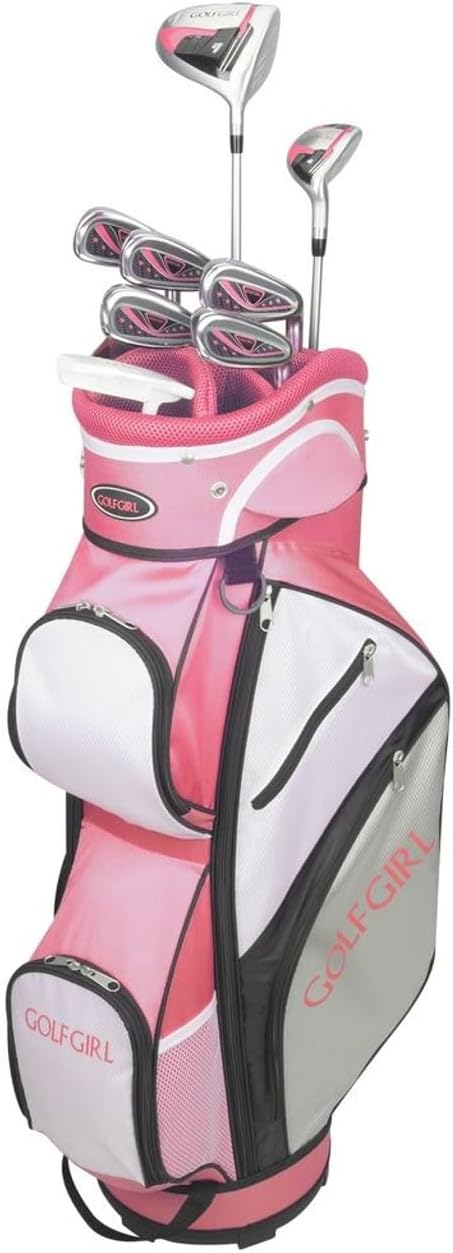 Golf Girl FWS3 Ladies Petite Golf Clubs Set with Cart Bag, All Graphite, Right Hand