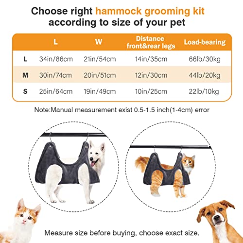 Pet Dog Grooming Hammock Harness Helper 5in1 Hammock Restraint Bag for Small Medium Large Dogs&Cats Grooming Hammock… - Image 7