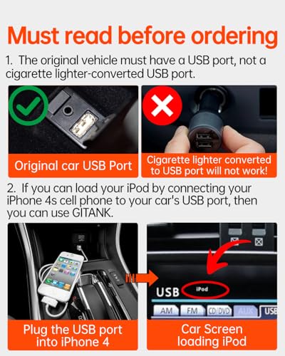 Image of USB Bluetooth 5.3 Car Adapter Compatible for Lexus,Toyota,Opel,Saab,Pioneer Radio and Clarion Radio iPod iPhone Music Interface Connector