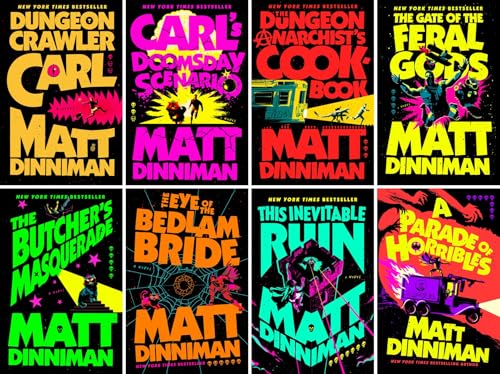 Dungeon Crawler Carl Complete Collection (8 Hardcover Books) - Dungeon Crawler Carl, Carls Doomsday Scenario, Dungeon Anarchists Cookbook, Gate of the Feral Gods, Butchers Masquerade & More