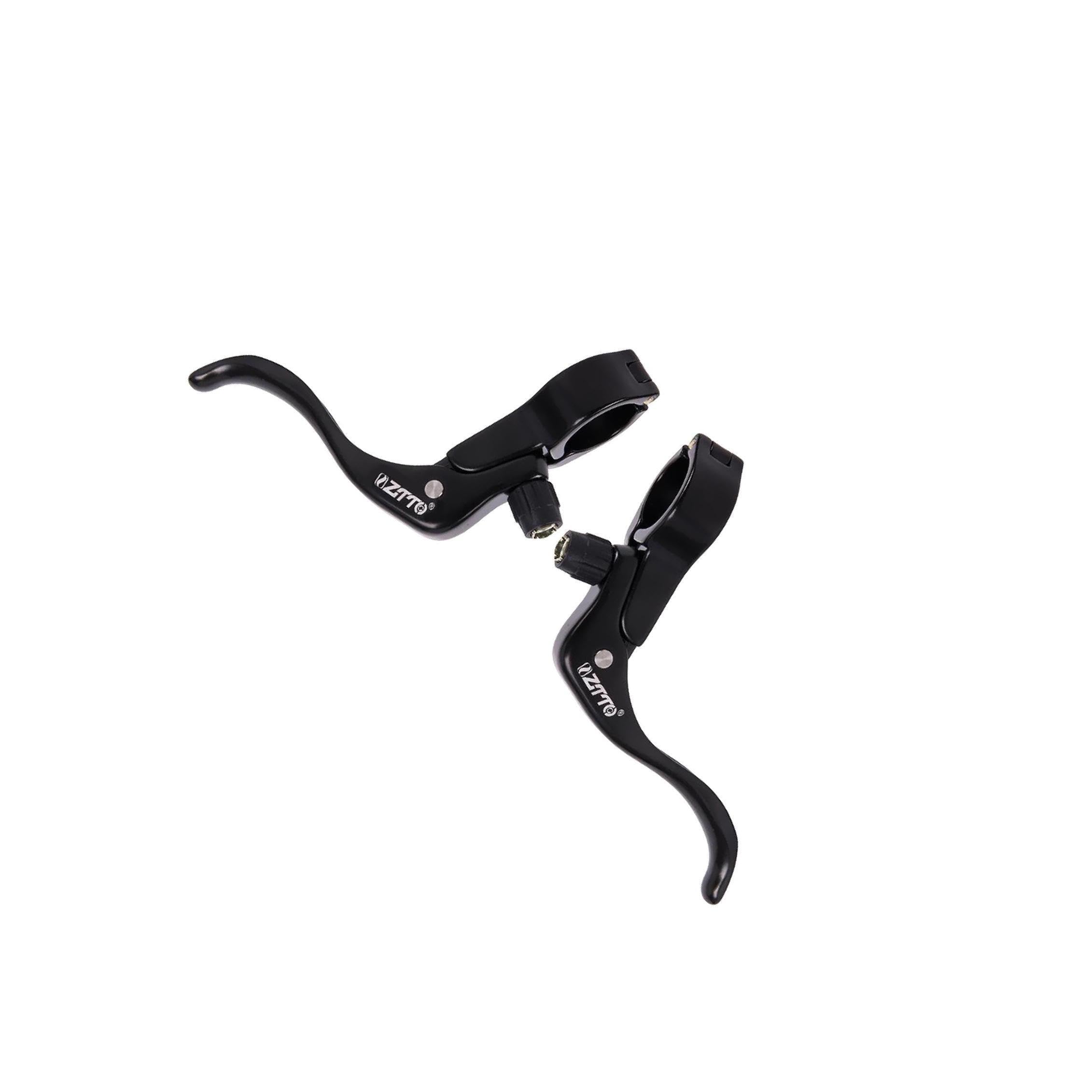 Quxvuis Black Aluminum Alloy Bike Brake Lever Lightweight Road Folding Bicycles Handlebar Brakes Accessory Aluminum Alloy Bicycle Brake Levers Bike, 22.2Mm