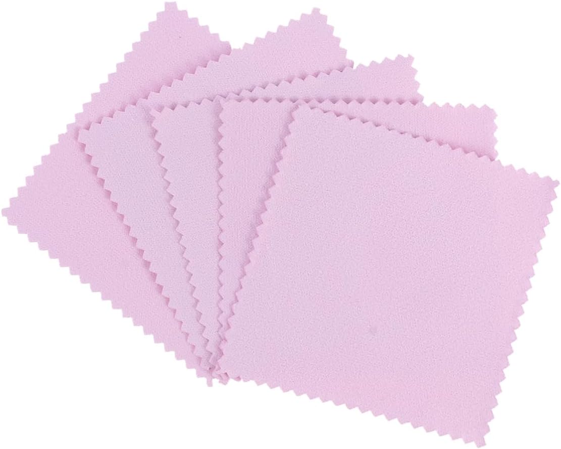 100 Pack Superfine Fiber Silver Cleaning Cloths for Jewelry Care