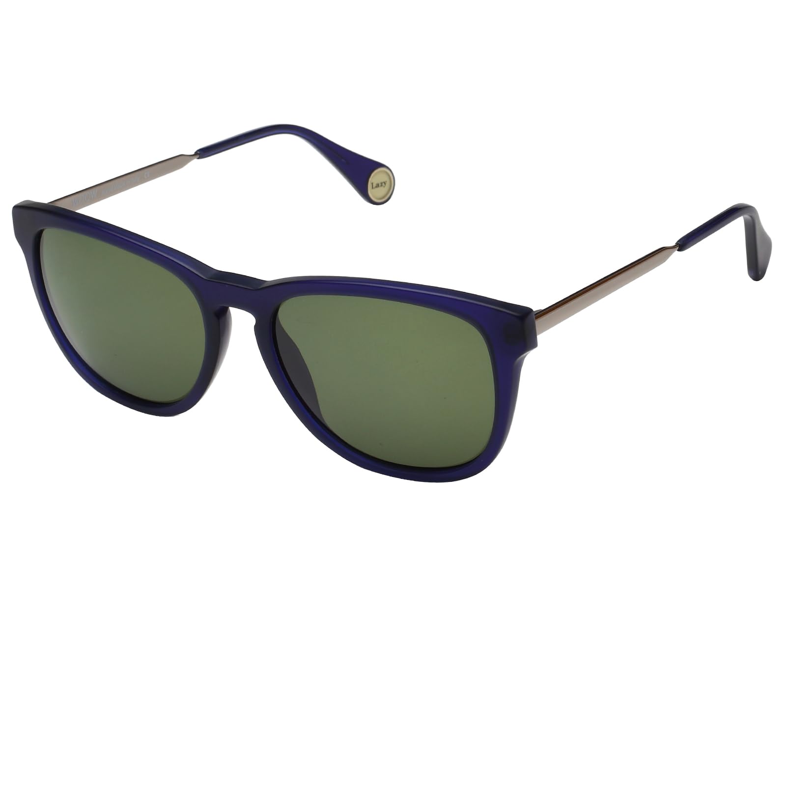 WOOW Solid Square Unisex Sunglasses Super Lazy 3 008M S |57| Green Color Lens
