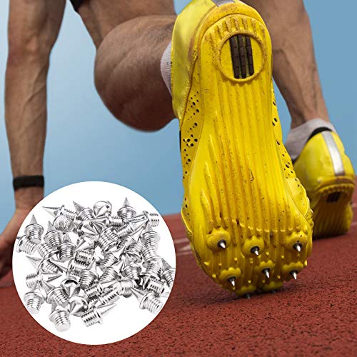 image for Elcoho 42 Pieces 1/4 Inch Steel Spikes Track Shoe Spikes Replacements 