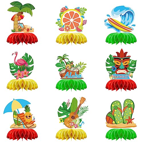 24 Stück Tropische Cupcake-Topper – Glitzer Hawaii-Deko Für Babyparty & Geburtstag