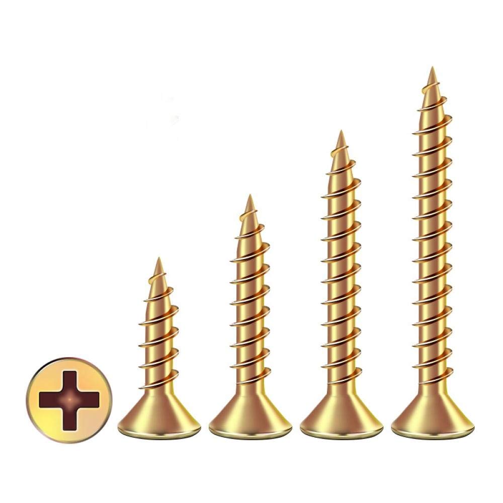 Clavos de ferretería, clavos de acero para ladrill Tornillos de cabeza plana, clavos for paneles yeso, for m3,5 m4 m5-M5*35(M4*40 (100 Pieces))