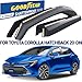 Goodyear Shatterproof in-Channel Window Deflectors for Toyota Corolla 2020-2026 Hatchback, Rain Guards, Window Visors for Cars, Vent Deflector, Car Accessories, 4 pcs - GY008039