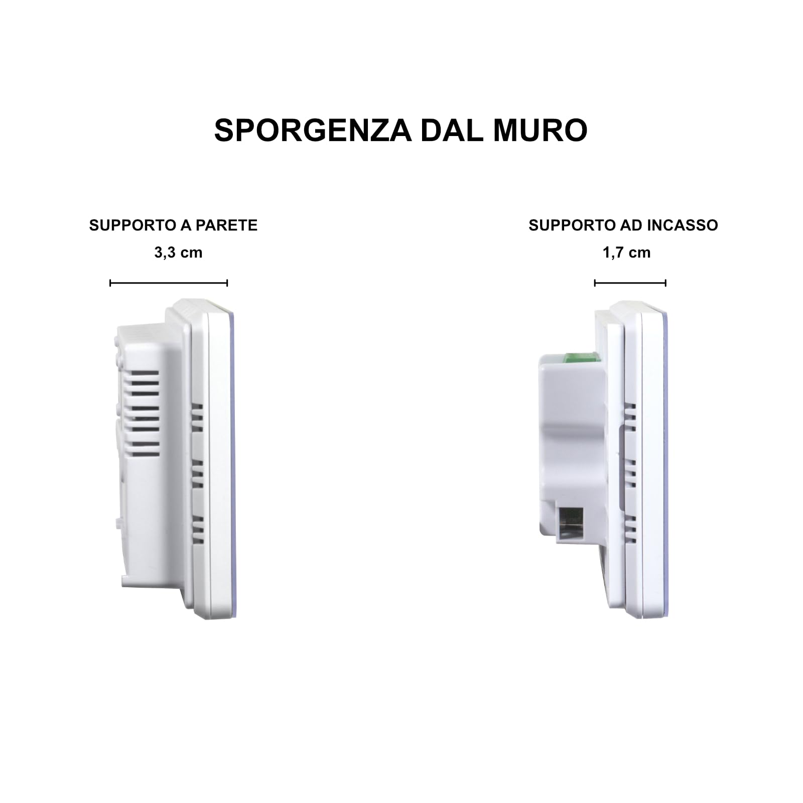 Plikc - Cronotermostato digitale Wifi dual band compatibile con Alexa - Alimentazione a 230V - (Neve PRO W)