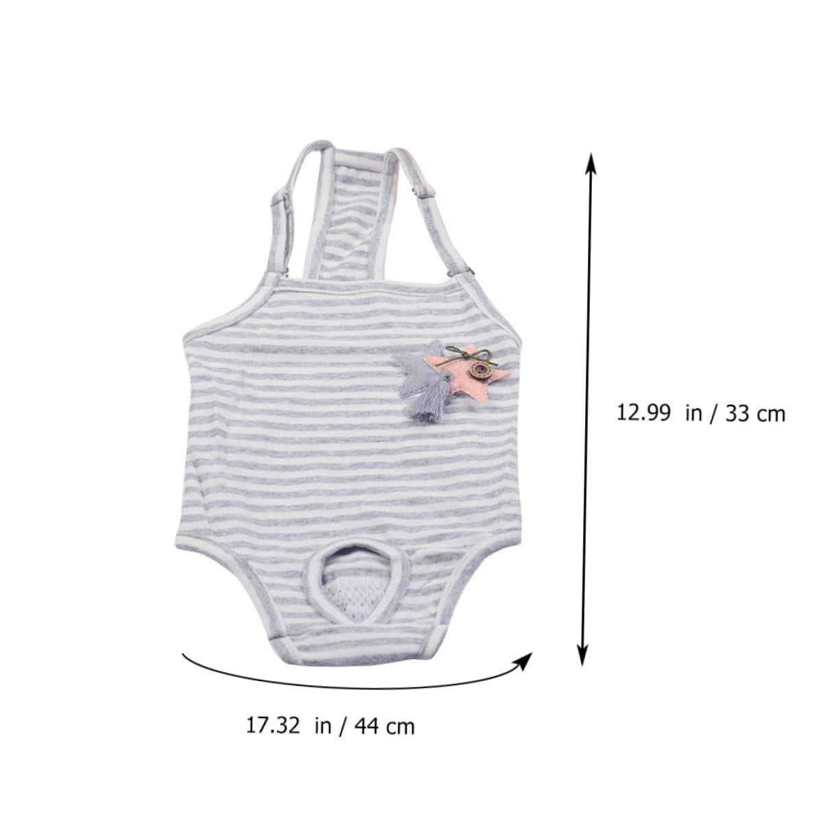 FONDOTIN Female Dog Diaper Panties Large Washable Reusable Dog Sanitary Pants for Puppy