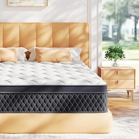 ELEMUSE 10 Inch Hybrid Mattress Cover