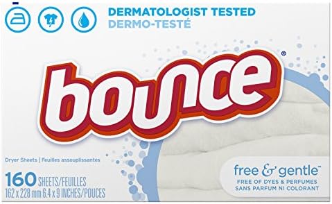 Bounce Dryer Sheets - Free & Sensitive - 160 ct