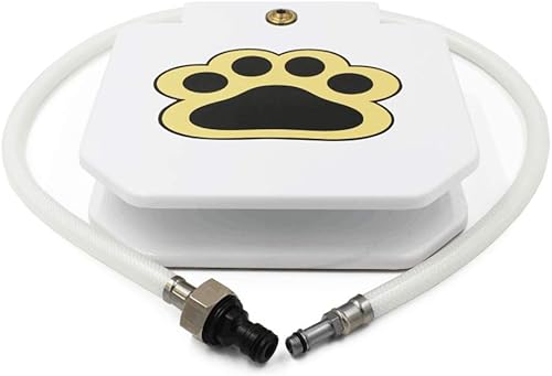 Piepea Válvula de latón para exteriores, fuente de agua para perros y mascotas, sistema dispensador de agua para perros y mascotas para agua dulce,