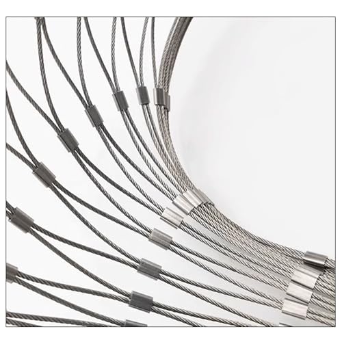 304 Malla de Cuerda de Acero Inoxidable,Malla Metálica Red De Alambre De Pollo Galvanizado, Red De Seguridad For Balcones,Red de Valla Jardín Protección Contra Obstáculos(H1.2xL9m/H3.93xL29.52ft)