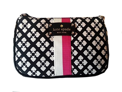 Kate Spade Classic Spade Linet Wristlet in Black & Cream