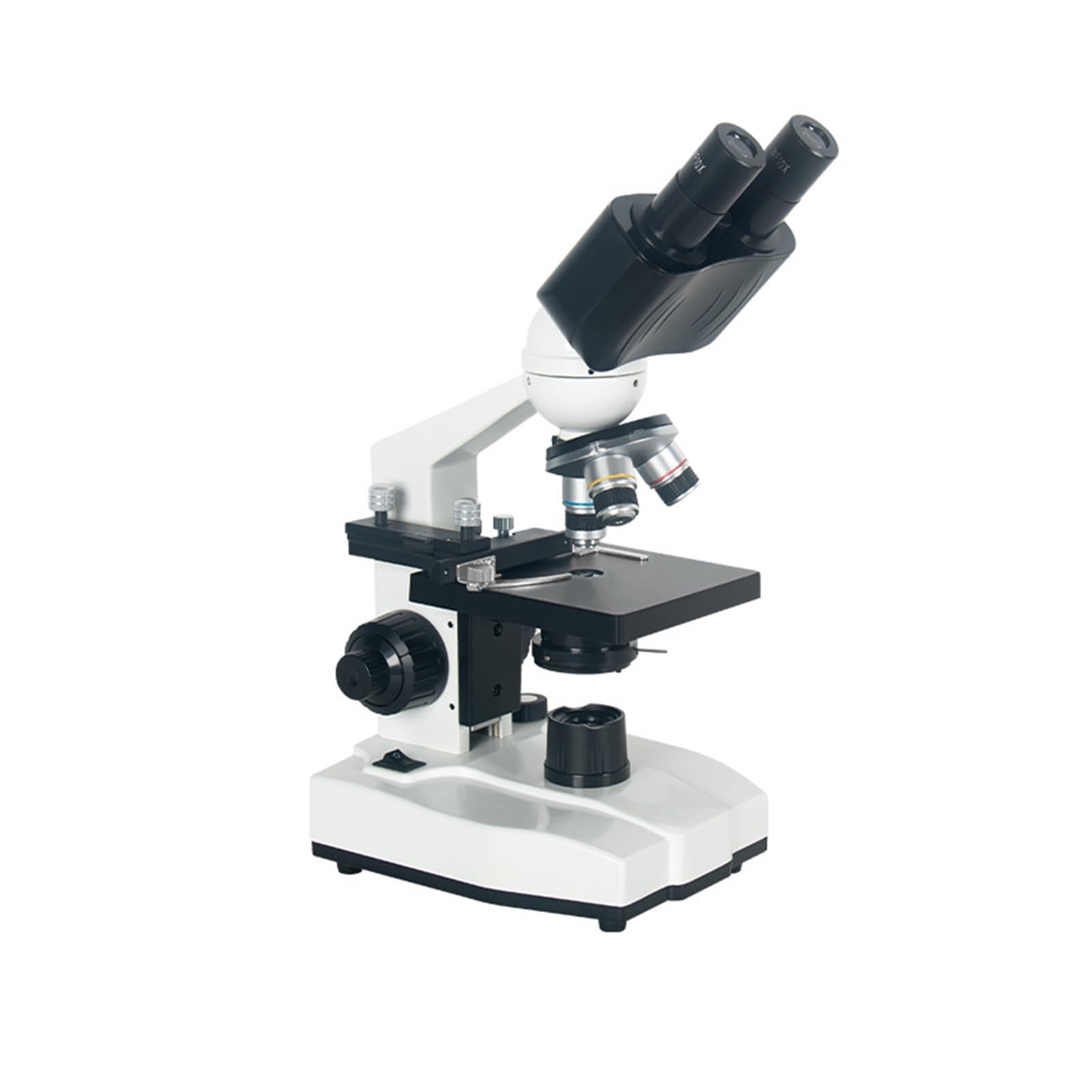 Mikroskop dziecięcy Mikroskop dwuokularowy profesjonalny mikroskop mechaniczny z dwuwarstwową platformą mechaniczną do laboratorium cyfrowego