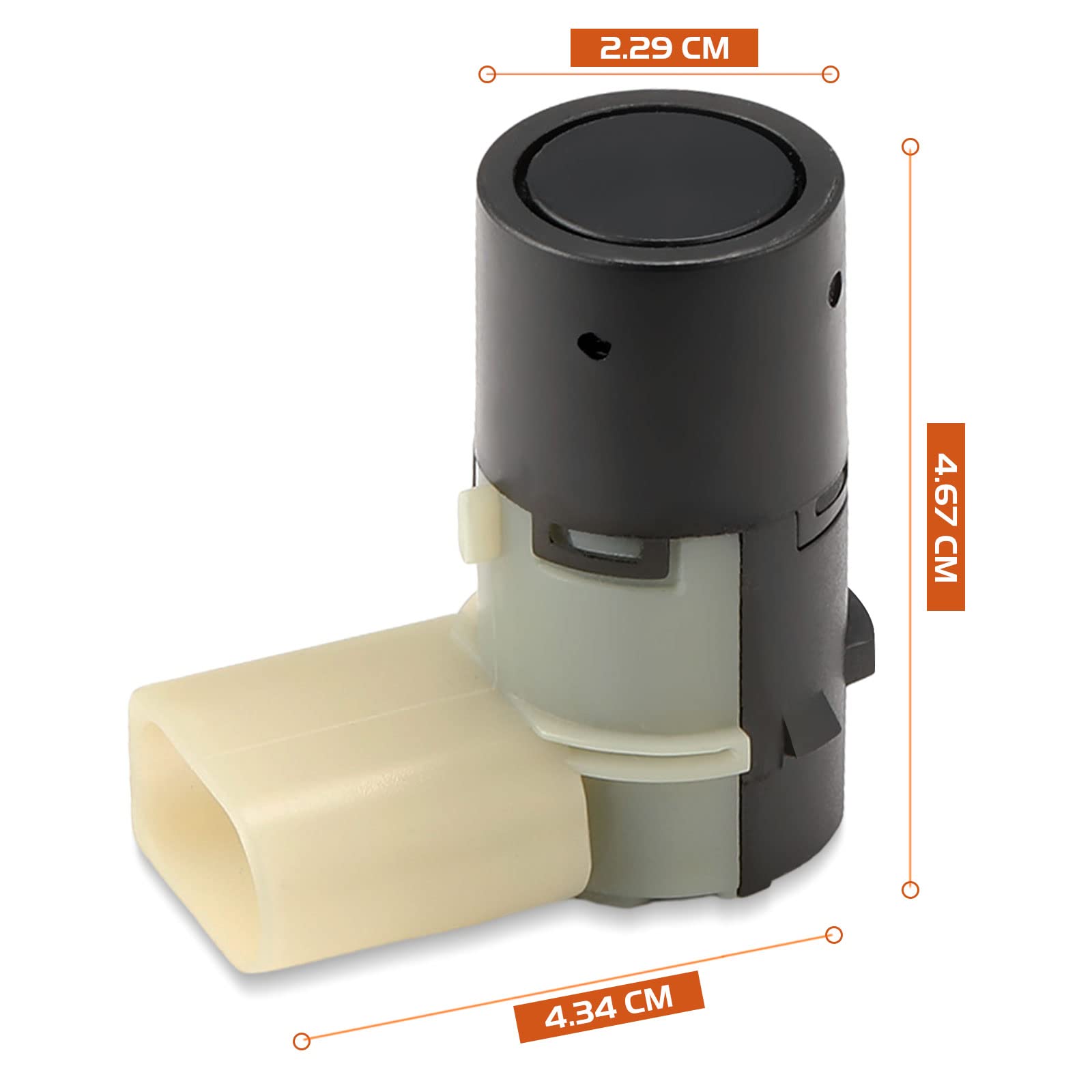 GEAREVER PDC sensor parkeersensor parkeerhulp achter voorzijde compatibel met A6 RS6 voor VW T5 New Beetle Polo voor Skoda Octavia 7H0919275E 7H0919275C
