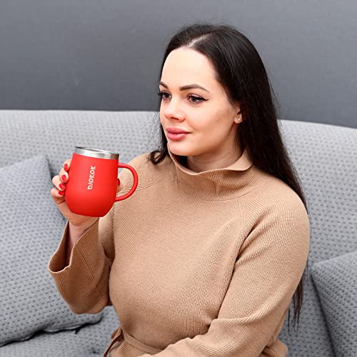 Bjpkpk 12 Oz Stainless Steel Insulated Coffee Tumbler With Lid For Hot Drinks & Cold Drinks-2 Pack- Light Pink #TOP3