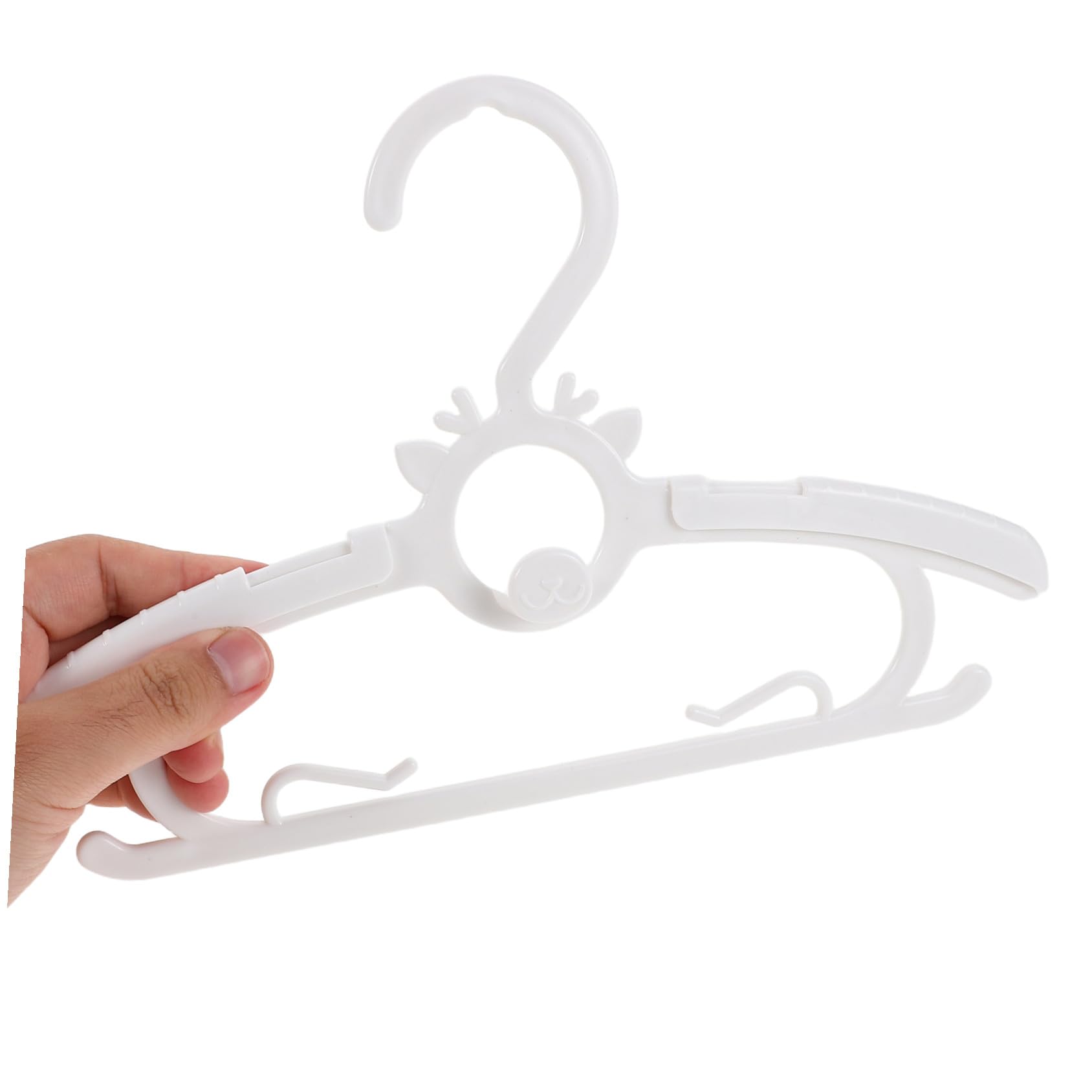 30 Piezas Perchas para Ropa de Niña Ajustables Antideslizantes de Unidades Colgadores Flexibles para Recién Nacido y Perchero Resistente para Camisetas Abrigos y Pantalones