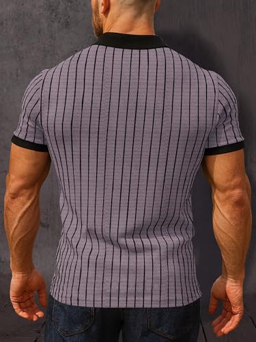 Image of Noble Monk Relax Fit |Textured| Lycra | Polo Neck T-Shirt