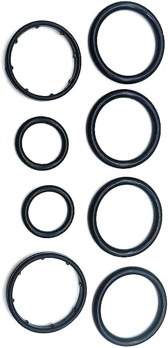 55354071 Oil Cooler Gasket Seal Repair Kit for Chevy Cruze Yinglang Grid Radiator 1.6L & 1.8L Chevrolet Aveo Sonic Pontiac G3 Saturn Astra Vauxhall 55353321 55353319 93186324 55355603 55353331