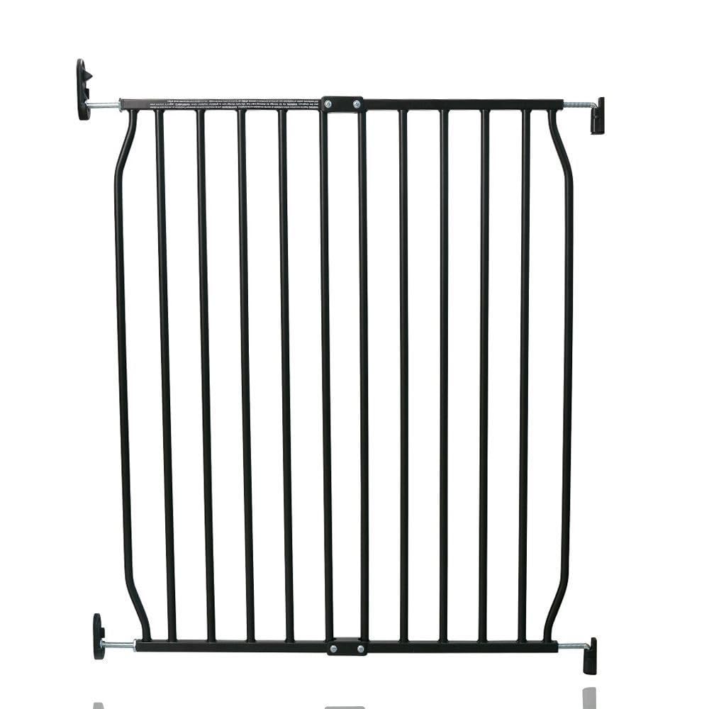 Safetots Screw Fit Metal Baby Gate, Black, 70cm - 80cm