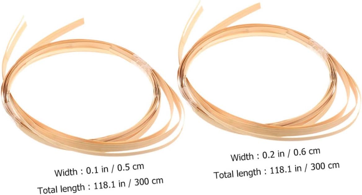 VILLFUL 2pcs Bundles of Weaving Strips for Crafting Each Basket Making Material Repair Create Woven Items Great for Projects and Floral Decorations
