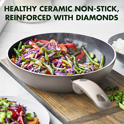Greenpan Cambridge Healthy Ceramic Nonstick Wok, 28Cm, Bronze #TOP1