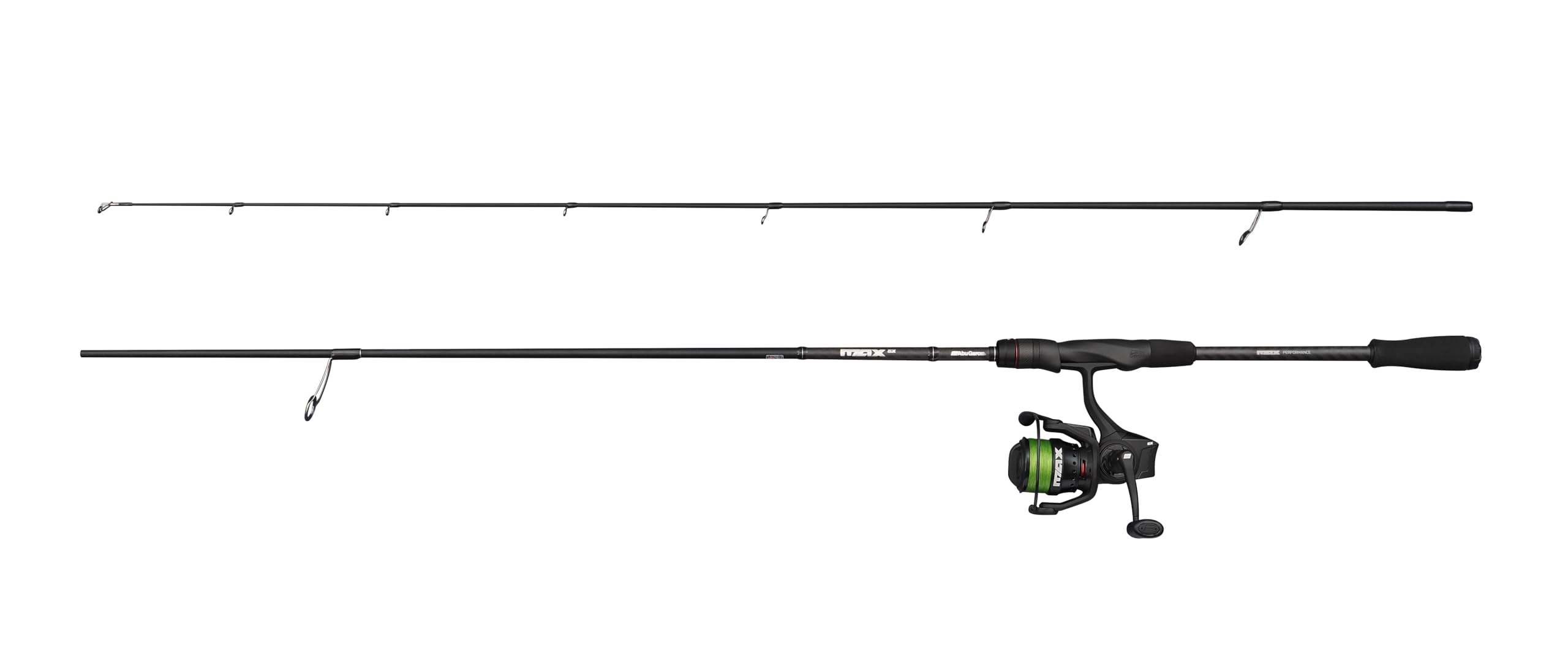 Abu Garcia Max SX Spinning Combo, Canna e mulinello da pesca d'acqua dolce Luccio perca e lucioperca, Forte peso leggero e versatile, 2,​44m moderatamente veloce, Mulinello taglia 3000, 802H