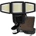 Solar Lights Motion Sensor, Costech 182 LED 1000 Lumens Outdoor Sensor Light Weatherproof Triple Dual Head Outdoor Motion Sensor Fire Flood Light, Ultra-Bright for Patio, Deck, Yard, Garden, Driveway
