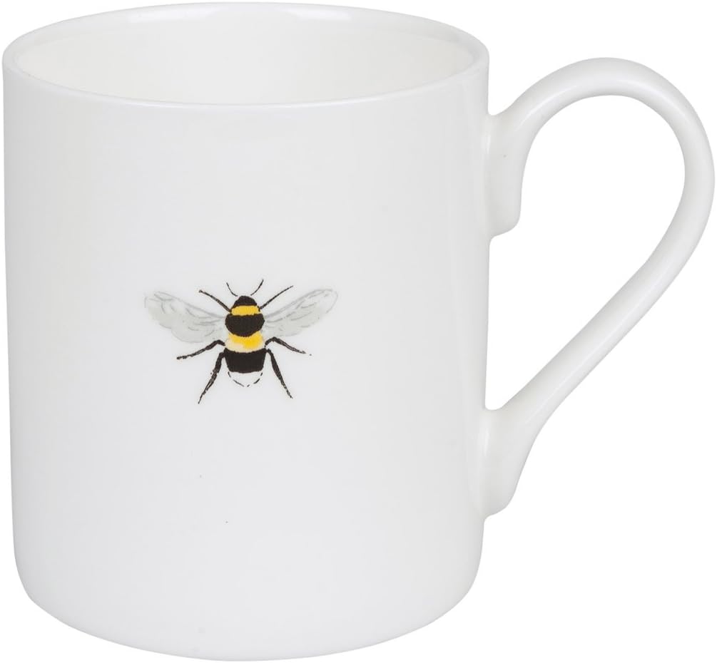 Bees Solo Mug, Fine Bone China, Gift Box, Dishwasher Safe (Large Size, 425ml)