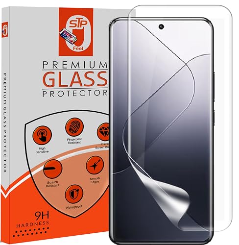 Image of STP FEEL 1 Pack Unbreakable Membrane Screen Protector Guard Compatible For Xiaomi 14 Pro 5G, 6.73 Inch | Hydrogel Membrane Ultra Smooth Touch with Finger Print Support - HD /3 Months Warranty