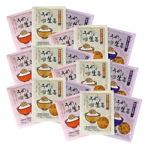うめぇ生姜エコパック(鰹しそ梅)135g 3種×6セット