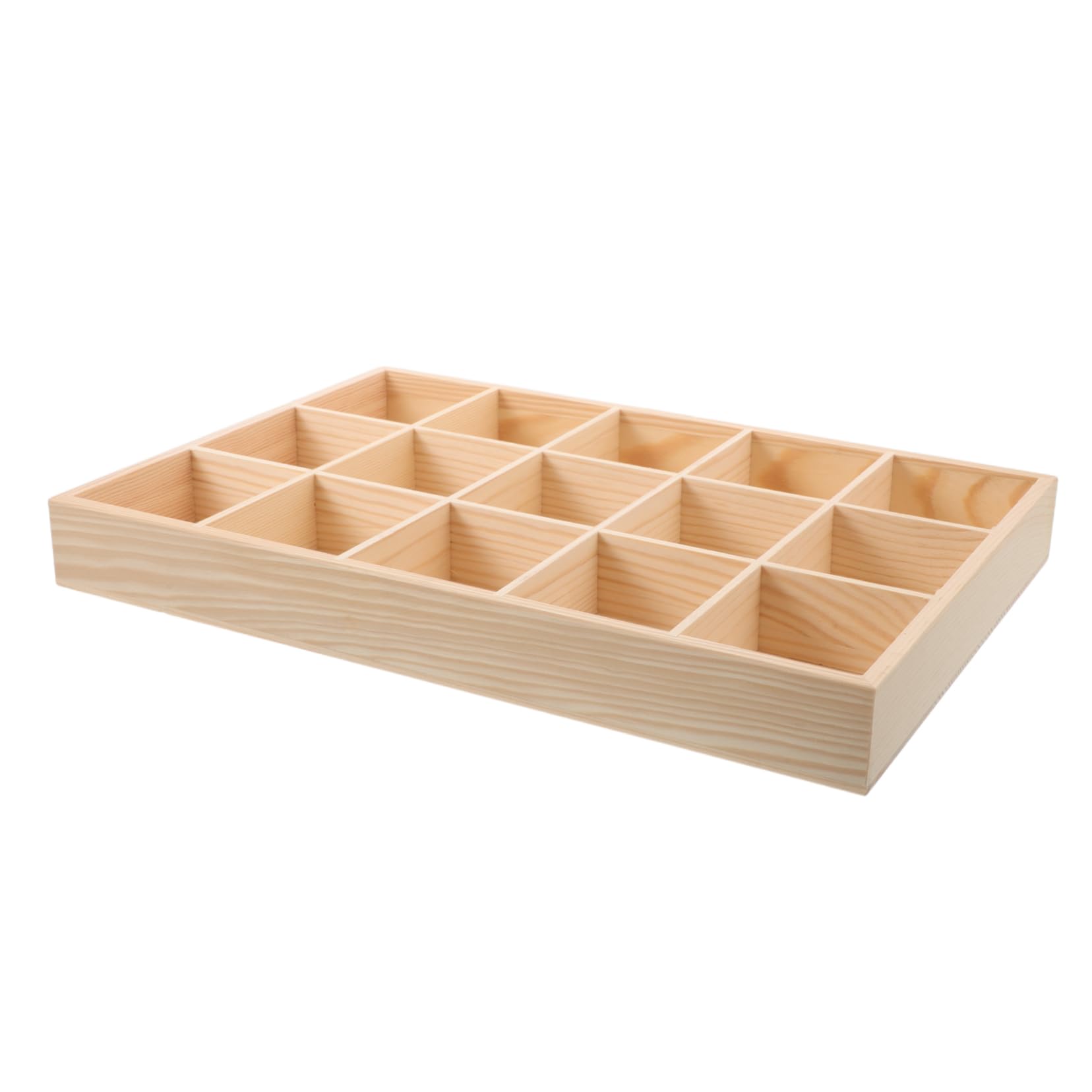Boîte à bijoux en bois Mipcase à 15 compartiments pour organiser vos colliers et bagues