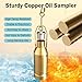 Portable Copper Oil Sampler Set, 10 15 35 Fl Oz Sealed Oil Sample Collector/Oil Extractor Kit With 16ft Static Proof Rope, Oil Sampling Device For Gasoline Oil/Hydraulic Oil/Industrial(1000 mL/33.8 fl