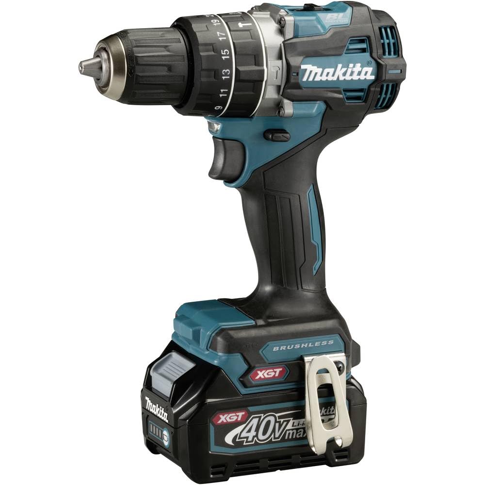 MakitaHP002GA202 40V Max Li-ion XGT Brushless Combi Drill Complete with 2 x 2.0 Ah Batteries and Charger Supplied in a Makpac Case