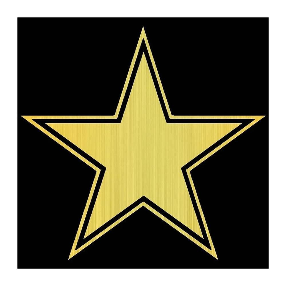 Car Sticker Vinyl Decal Auto Stickers for Bumper Window Decorations(Golden,15 cm)