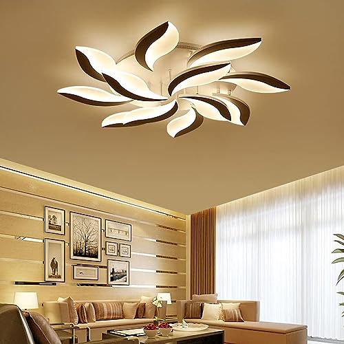 Plafonnier LED fleur pour un éclairage de salon modulable - 4
