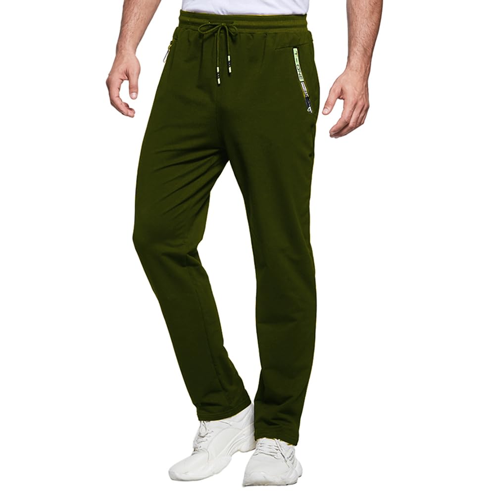 ZOXOZ Jogginghose Herren Baumwolle mit Reißverschluss Taschen Sweatpants Herren Hose