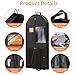 Suit Garment Clothes Travel Bag: 43 inch Lightweight Foldable Black Short Fabric Breathable - Hanging Storage Cover Pockets Zipper for Men - Wardrobe Carry Coat Jacket Uniform Tuxedo Shirt