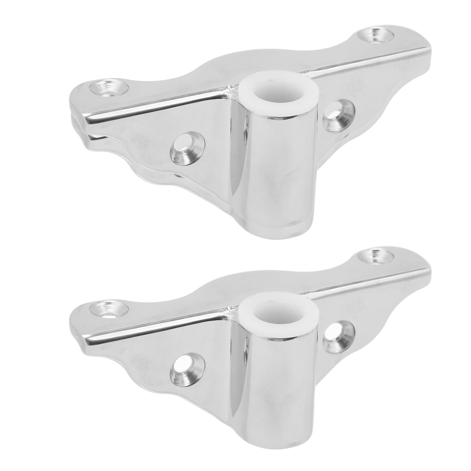 CHICIRIS 2Pcs Boat Rowlock Socket 316 Cast Stainless Steel Boat Oarlock Socket 1 2in Edge Mount Mirror Polish Finish for Marine Rowing Freshwater Saltwater Use
