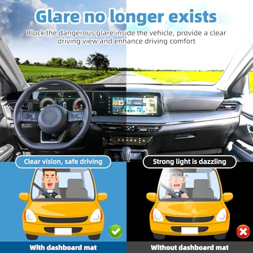 Image of Dash Cover Mat for Nissan Kicks 2025 2026 Accessories Non-Slip Dashboard Cover Mat Sunshade UV Rays Protector Interior Accessories