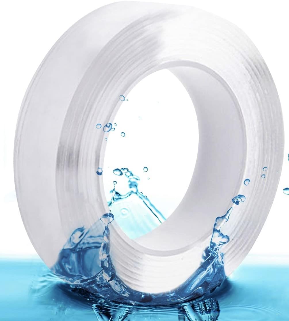 Strong Double Sided Tape Heavy Duty | 5M Length, 2mm Thick | Picture Hanging Strip, Nano Tape, 3M Double Sided Sticky Pads for Home and Office Use