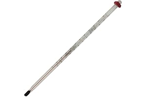 Glass Brewing Immersion Thermometer for Wine & Beer